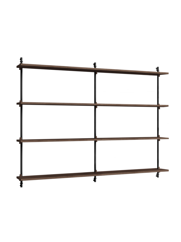 MOEBE - Hyldesystem WS.115.2.B, Smoked Oak/Sort