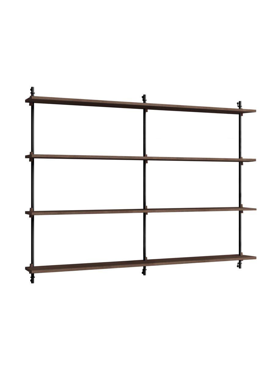 MOEBE - Hyldesystem WS.115.2.B, Smoked Oak/Sort