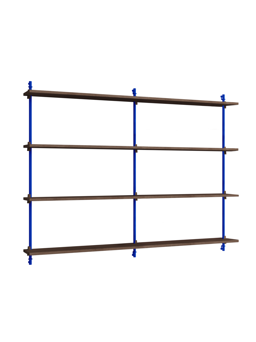 MOEBE - Hyldesystem WS.115.2.B, Smoked Oak/Deep Blue