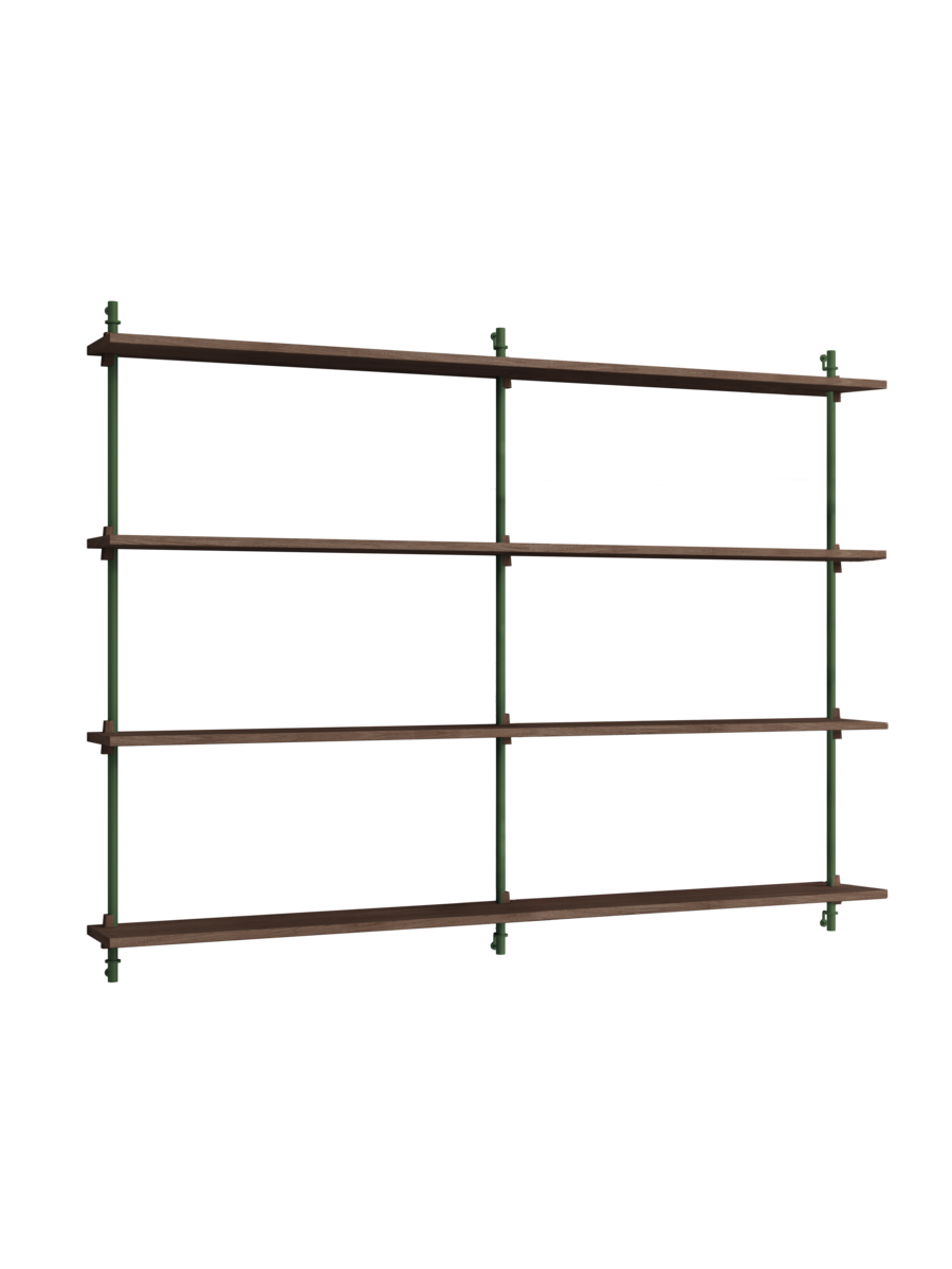 MOEBE - Hyldesystem WS.115.2.B, Smoked Oak/Pine Green