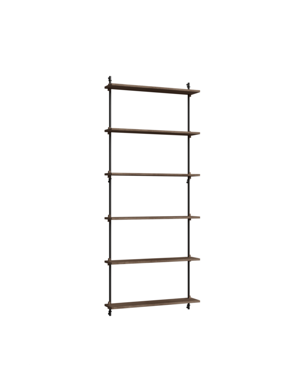MOEBE - Hyldesystem WS.200.1, Smoked Oak/Sort