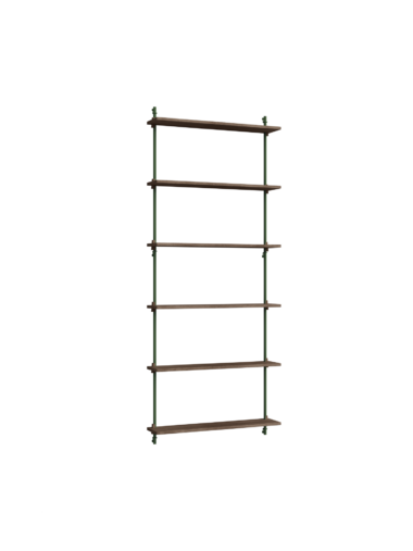 MOEBE - Hyldesystem WS.200.1, Smoked Oak/Pine Green