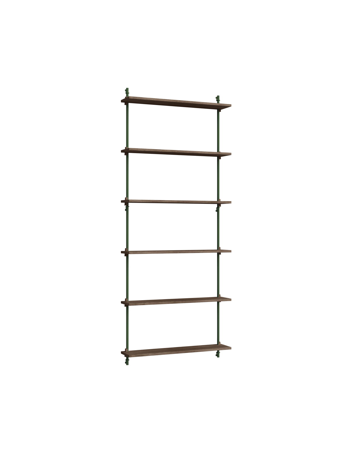 MOEBE - Hyldesystem WS.200.1, Smoked Oak/Pine Green