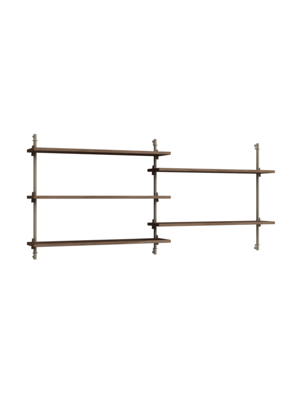 MOEBE - Hyldesystem WS.65.2, Smoked Oak/Warm Grey