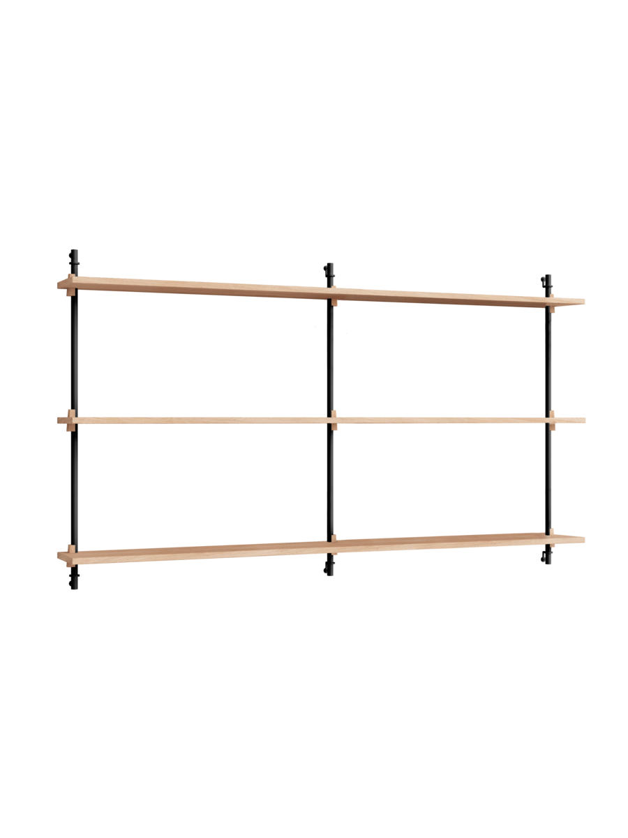 MOEBE - Hyldesystem WS.85.2.B, Eg/Sort