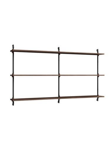 MOEBE - Hyldesystem WS.85.2.B, Smoked Oak/Sort