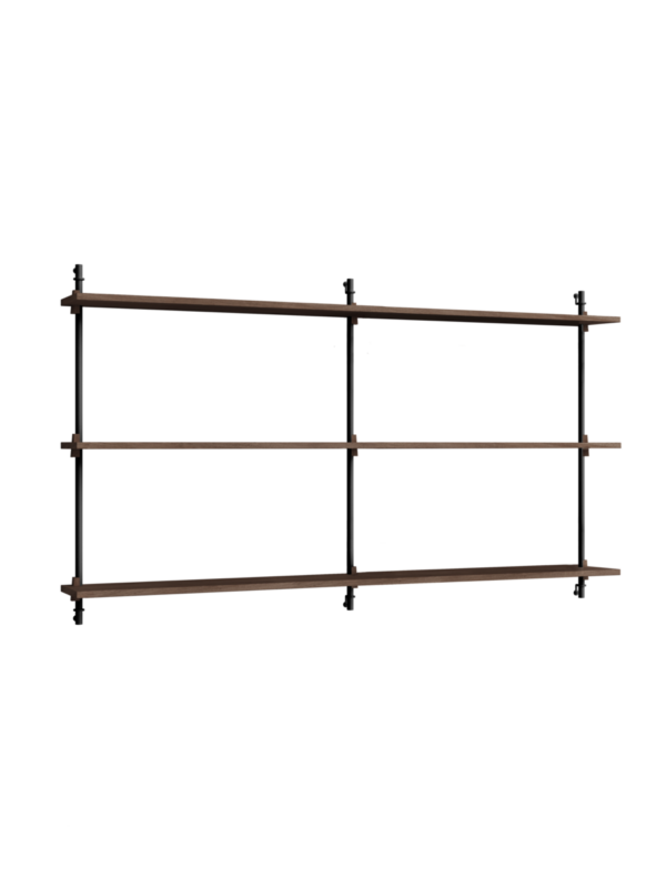 MOEBE - Hyldesystem WS.85.2.B, Smoked Oak/Sort