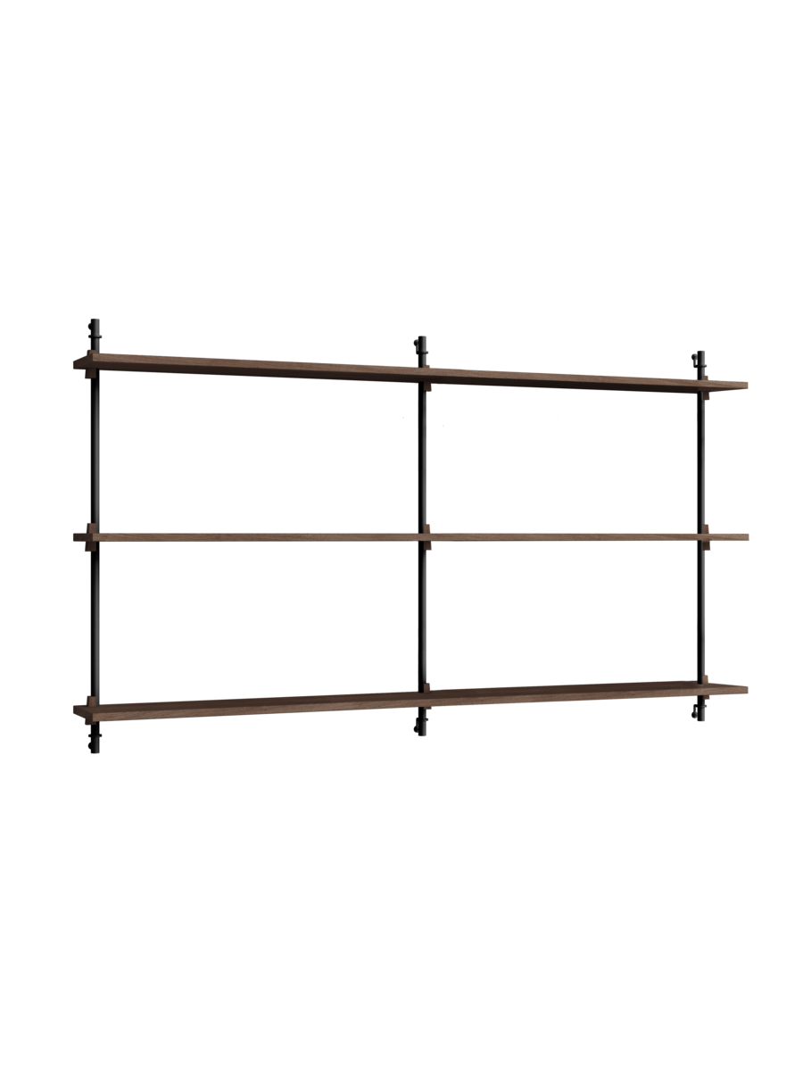 MOEBE - Hyldesystem WS.85.2.B, Smoked Oak/Sort
