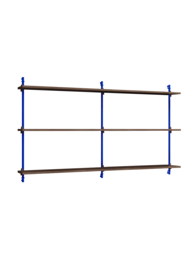 MOEBE - Hyldesystem WS.85.2.B, Smoked Oak/Deep Blue