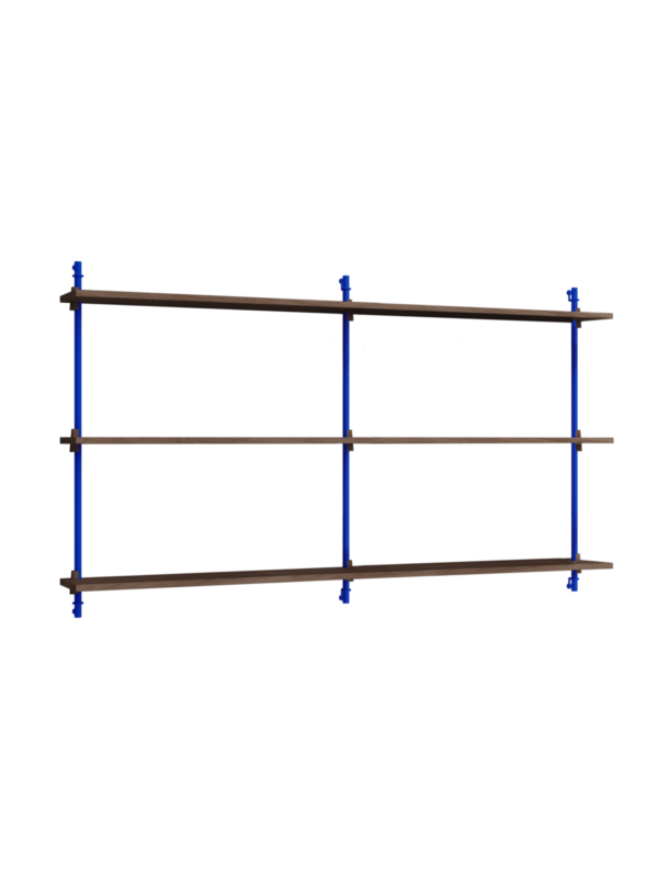 MOEBE - Hyldesystem WS.85.2.B, Smoked Oak/Deep Blue