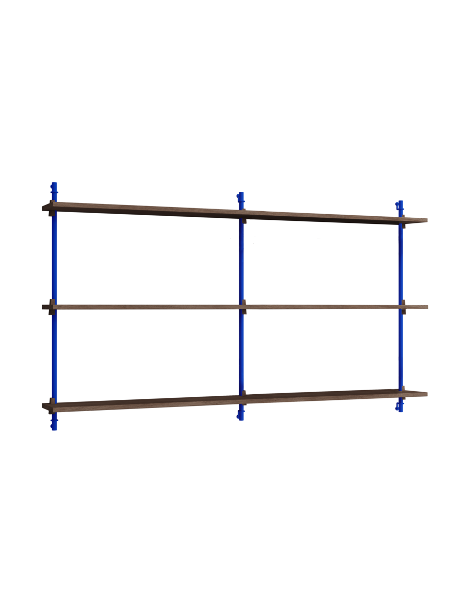 MOEBE - Hyldesystem WS.85.2.B, Smoked Oak/Deep Blue