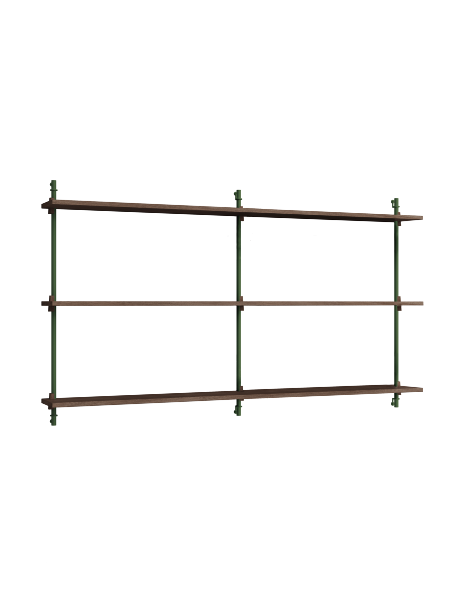 MOEBE - Hyldesystem WS.85.2.B, Smoked Oak/Pine Green
