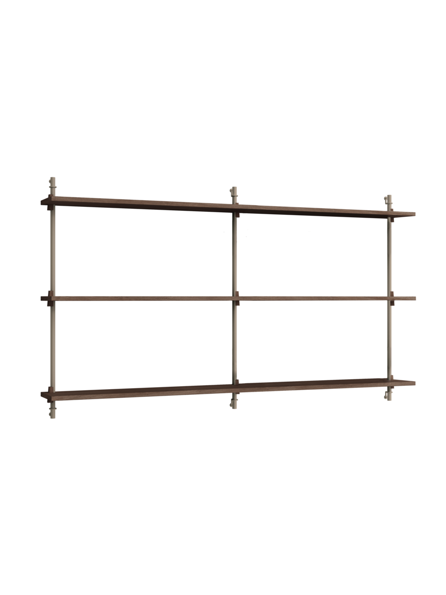 MOEBE - Hyldesystem WS.85.2.B, Smoked Oak/Warm Grey