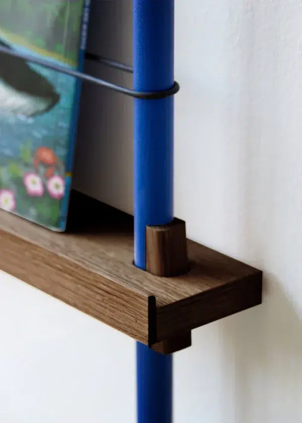 MOEBE - Magasinreol MS.115.1, Smoked Oak/Deep Blue - Billede 3
