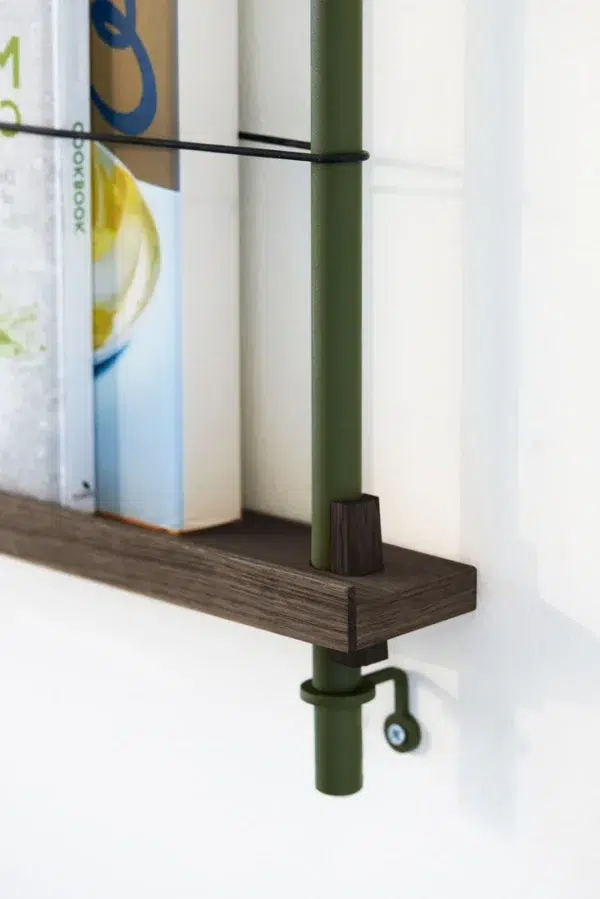 MOEBE - Magasinreol MS.115.1, Smoked Oak/Pine Green - Billede 3