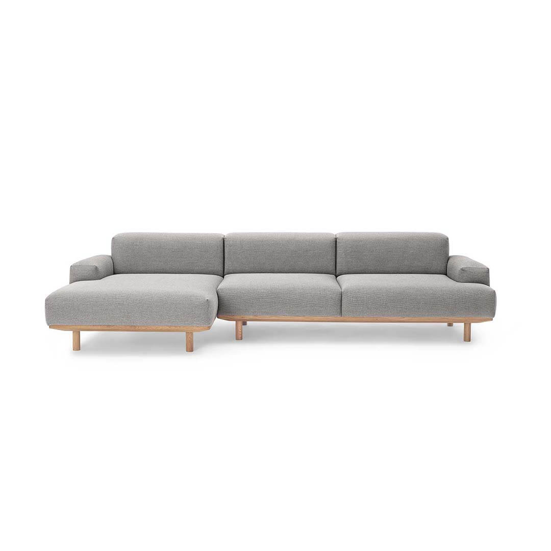 BRUUNMUNCH - Reason Sofa 2 Seater + Chaiselong, Re-Wool 108