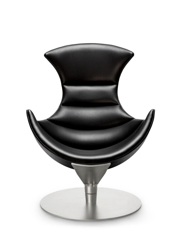 BRUUNMUNCH - Lobster Chair Loungestol, Sort Eg/Chrome - Billede 2