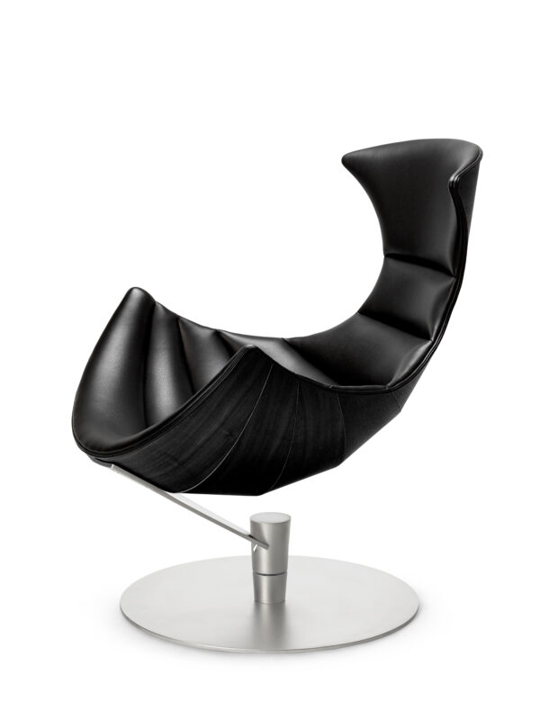 BRUUNMUNCH - Lobster Chair Loungestol, Sort Eg/Chrome