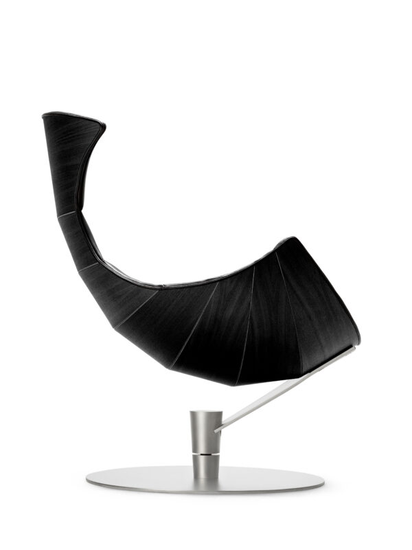 BRUUNMUNCH - Lobster Chair Loungestol, Sort Eg/Chrome - Billede 5