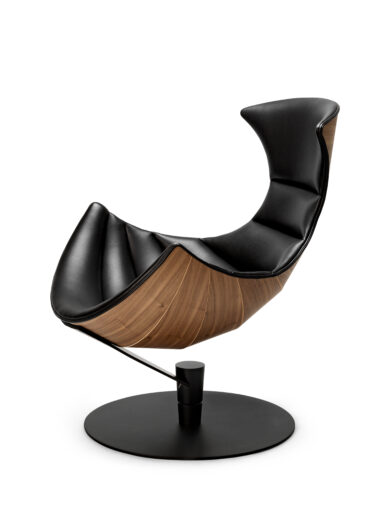BRUUNMUNCH - Lobster Chair Loungestol, Valnød/Sort