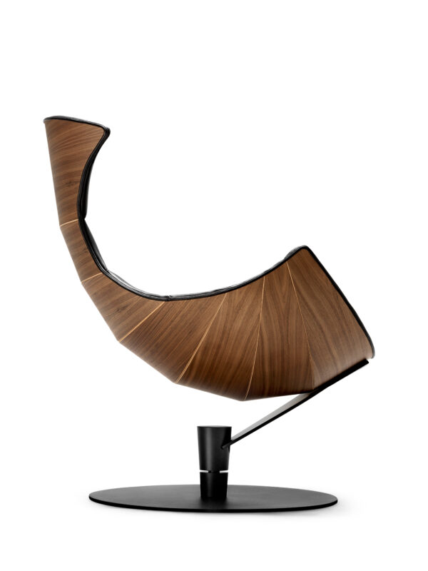 BRUUNMUNCH - Lobster Chair Loungestol, Valnød/Sort - Billede 4