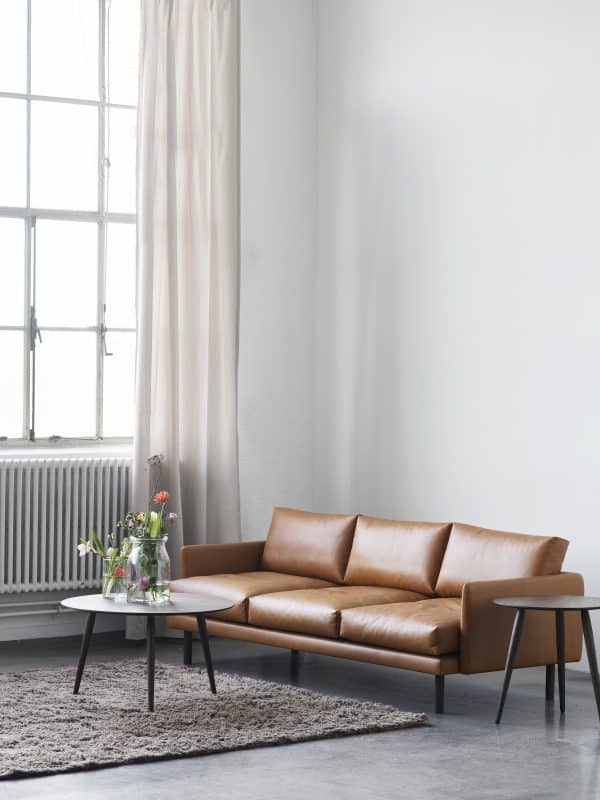 BRUUNMUNCH - Emo 3 Pers. Sofa, Eg/Cognac Læder - Billede 3