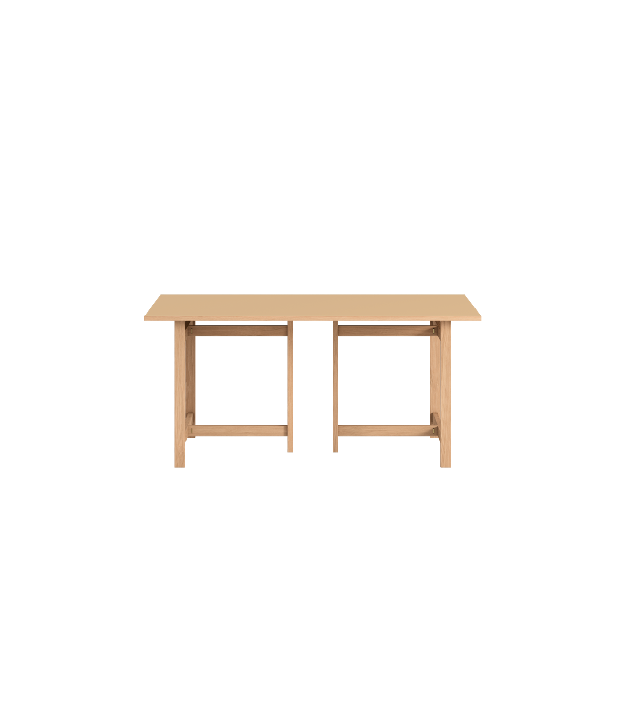 MOEBE - Rectangular Spisebord 160x90, Muted Peach