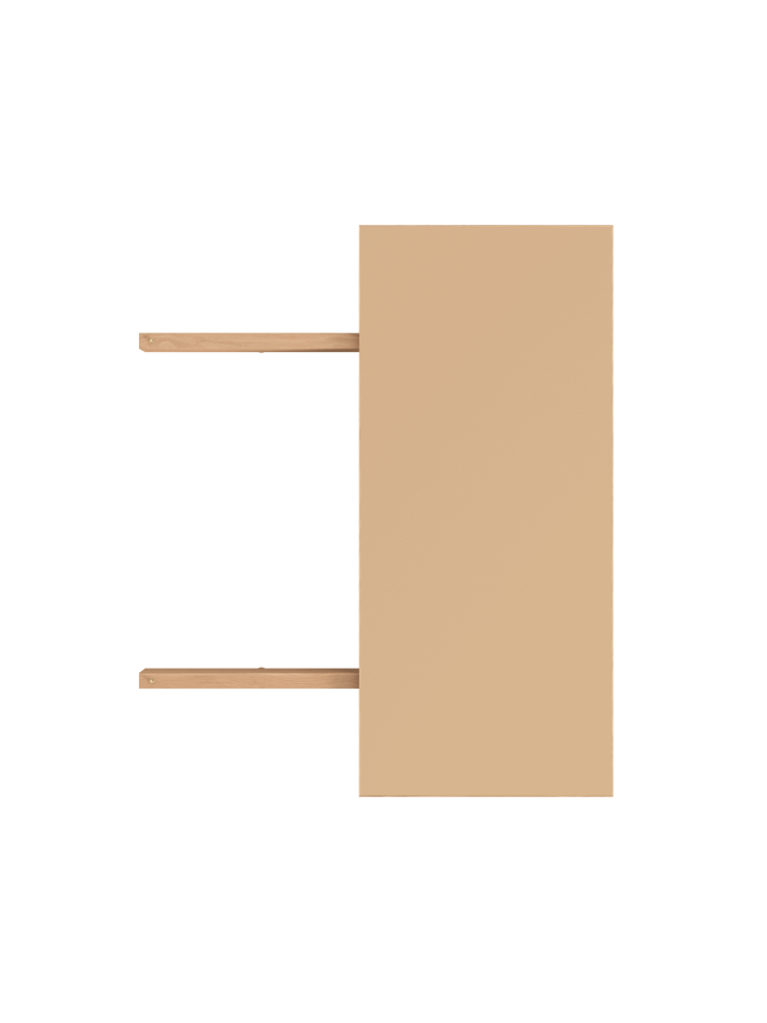 MOEBE - Rectangular Tillægsplade, Muted Peach